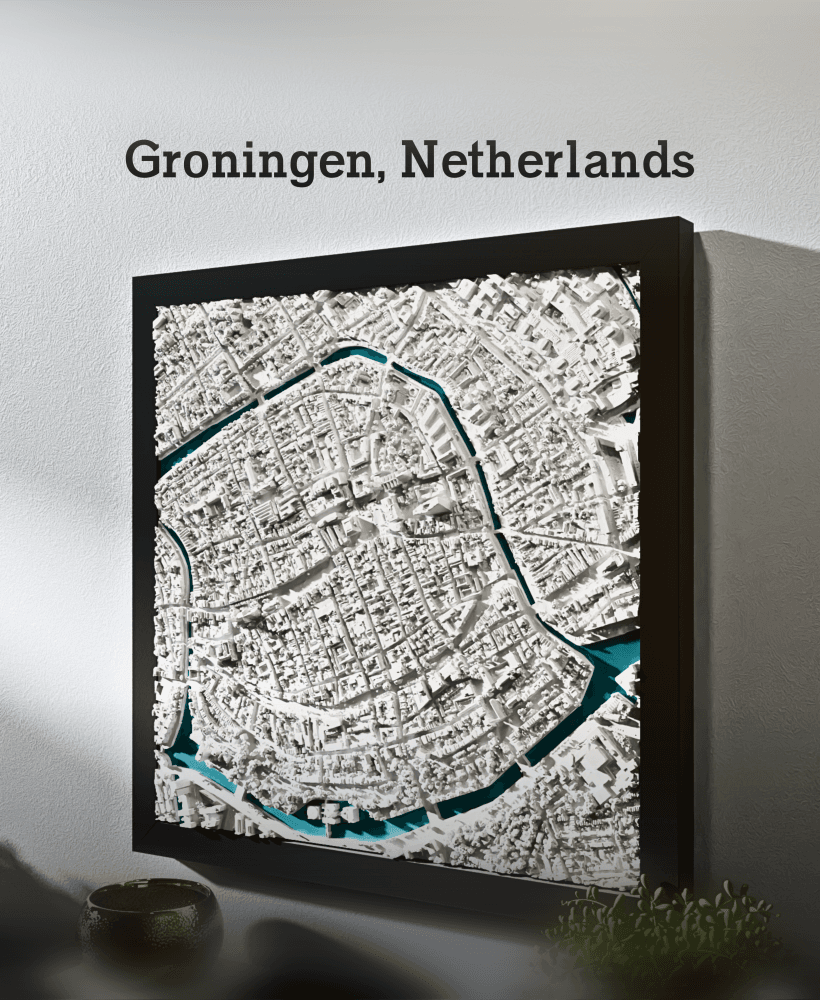 Groningen, Netherlands - Small, Medium, Large, & Extra Large 3d model