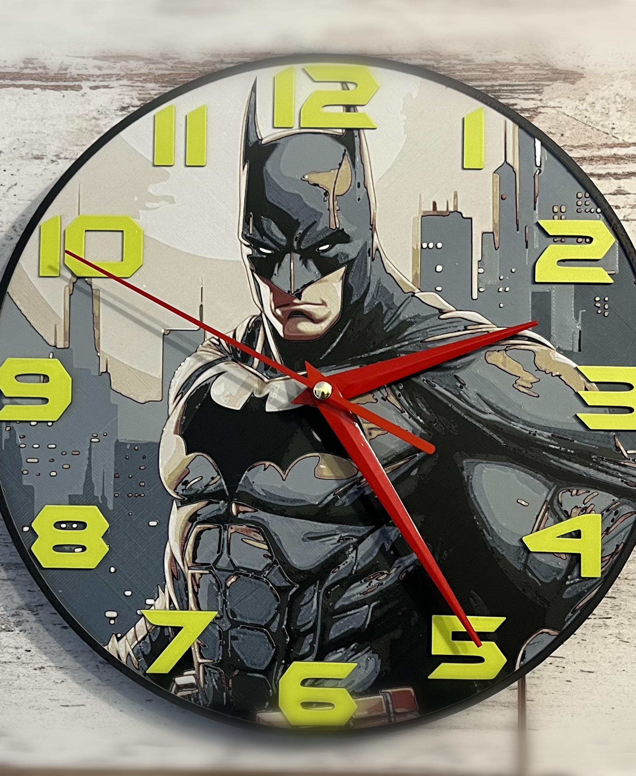 Batman Clock (Filament Painting) 3d model