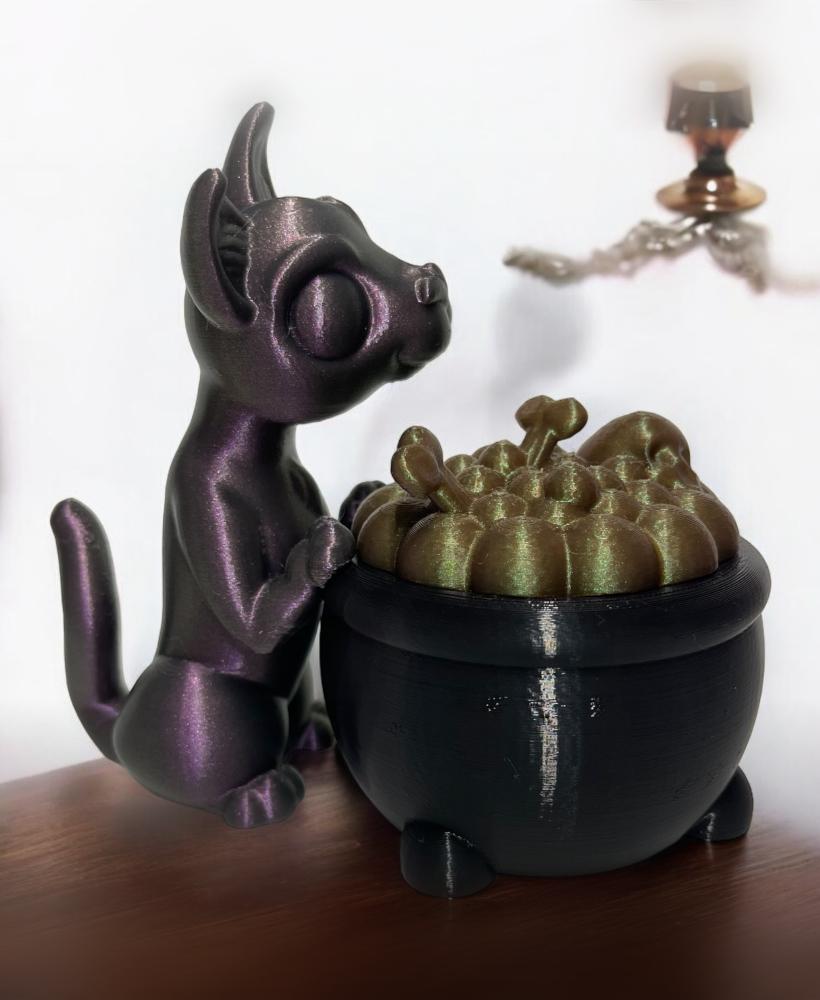 Cat  for Cauldron Cookie Jar Candy Jar 3d model