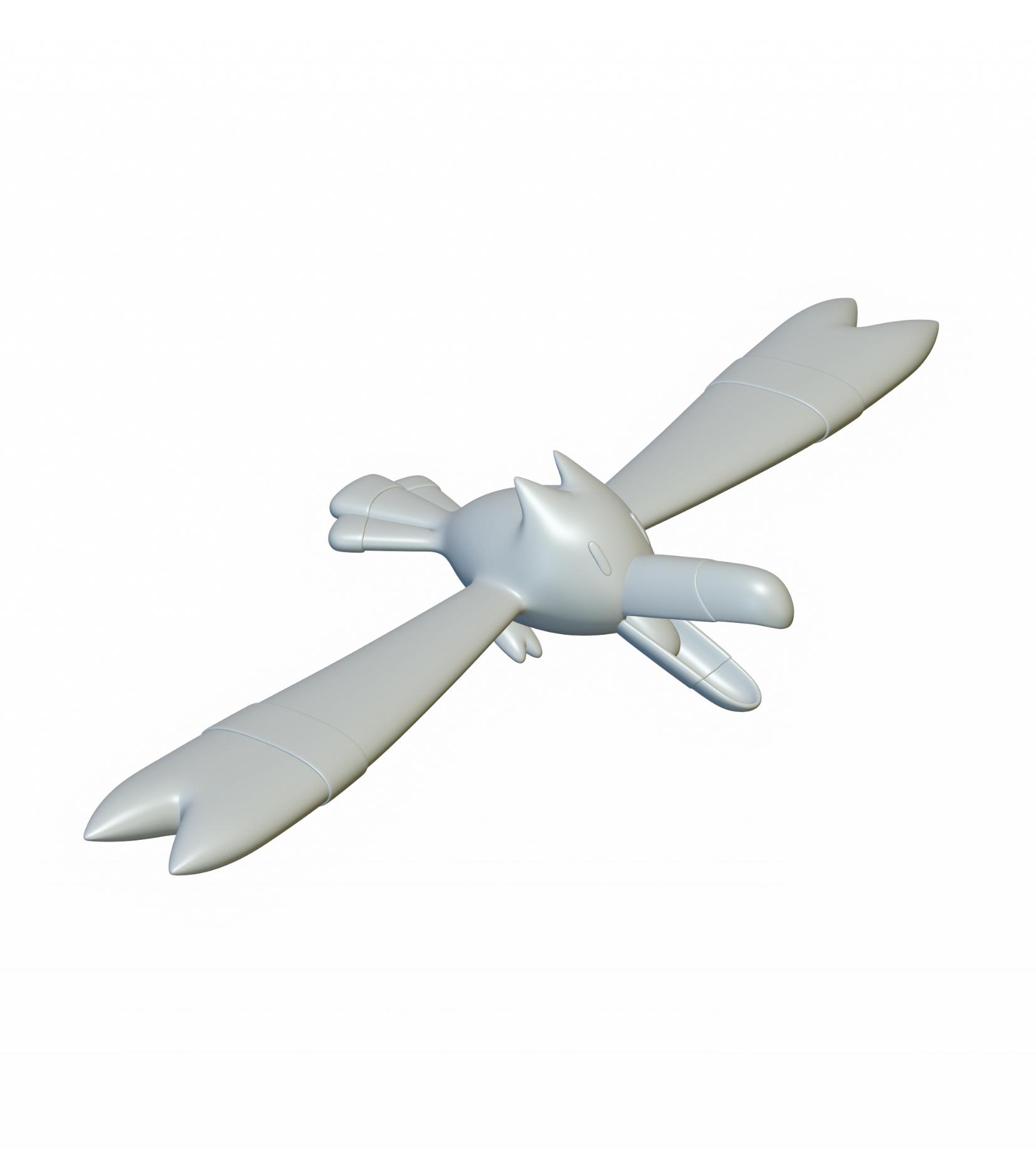 Pokemon Wingull #278 - Optimized for 3D Printing 3d model
