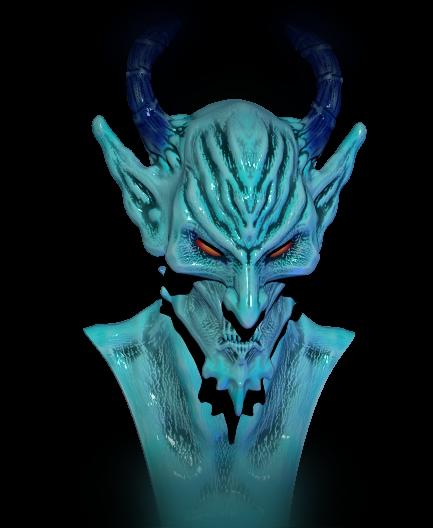 Ice Walker Bust 3d model