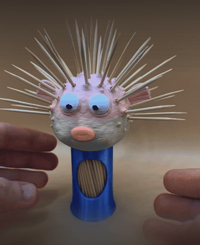 Pufferfish Toothpick Holder 3d model