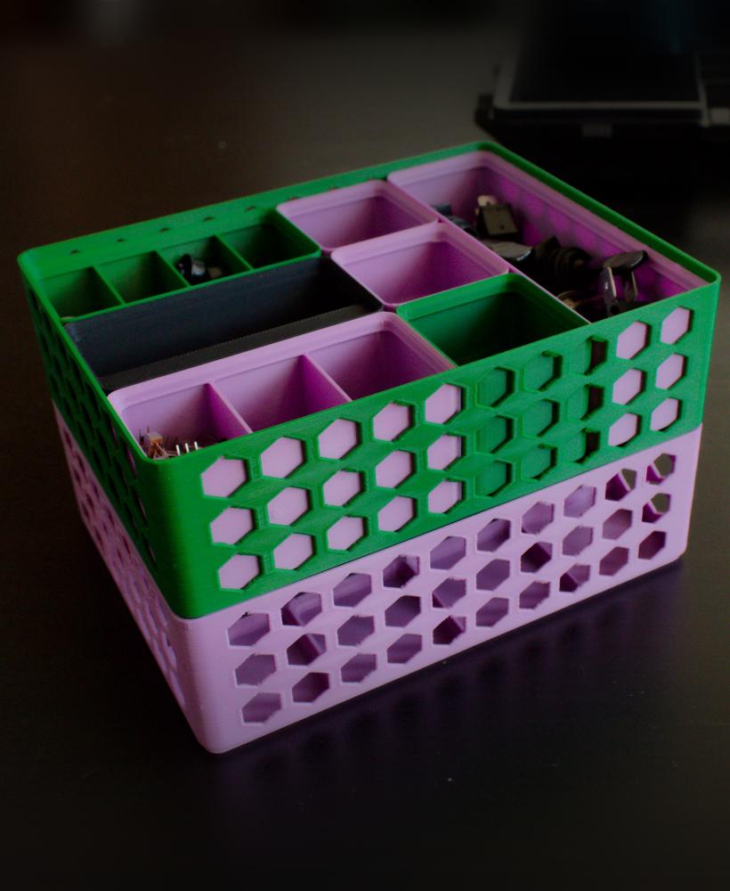 Gridfinity Baseplate Basket [PARAMETRIC] 3d model