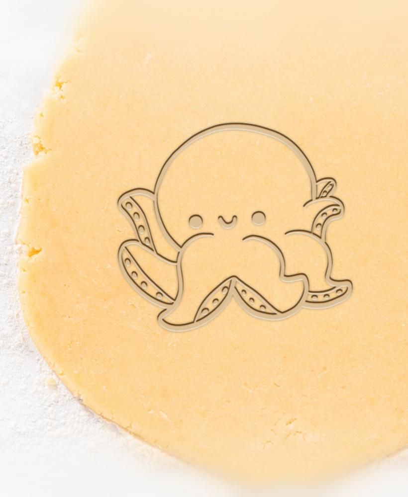 Baby Octopus Cookie Cutter, Biscuit Cutter 3d model