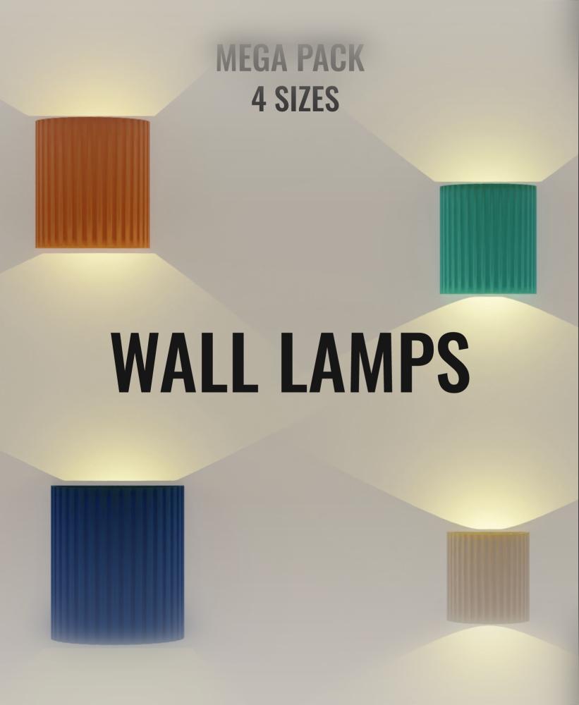 MINIMAL WALL LAMP | MEGA PACK 4 SIZES 3d model