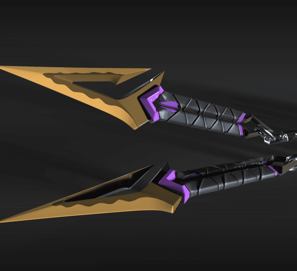 Valorant Kuronami Noyaba Kunai 3d model