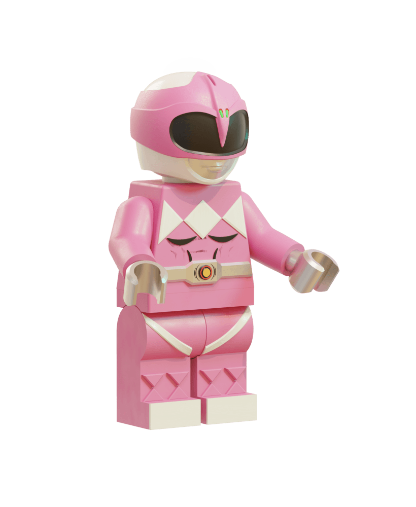 Lego Pink Ranger 3d model