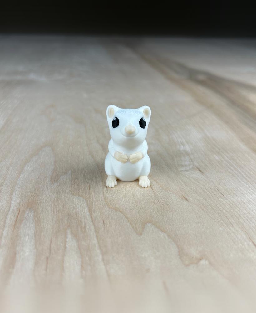 Rat Sitting Up 3d model