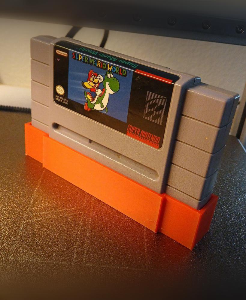 SNES Game Cartridge Dust Cover - retrp 3d model