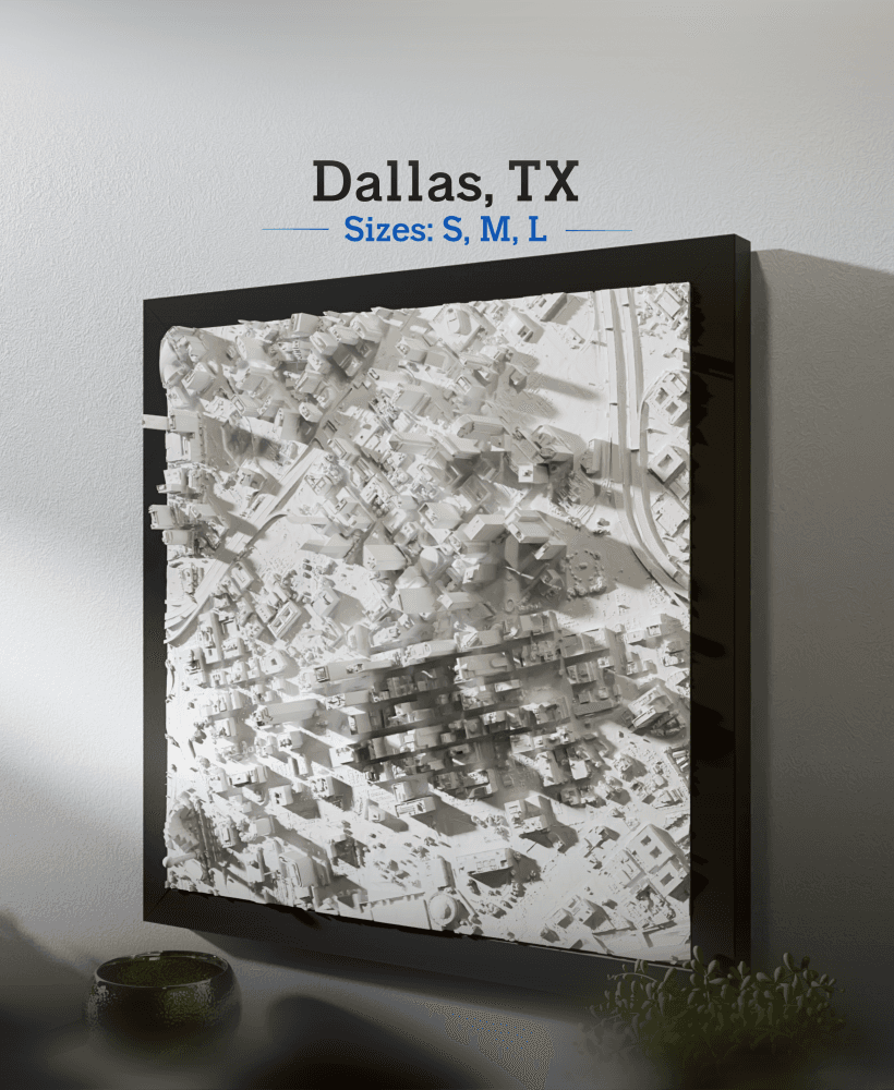 Dallas, TX - Small, Medium & Large.stl 3d model