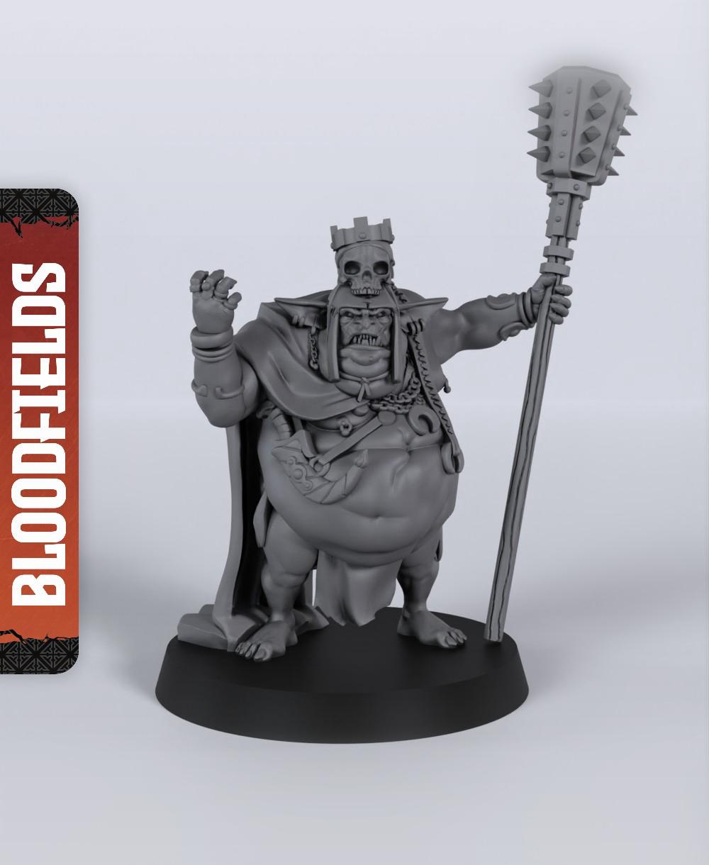 King Obbleh - With Free Dragon Warhammer - 5e DnD Inspired for RPG and Wargamers 3d model
