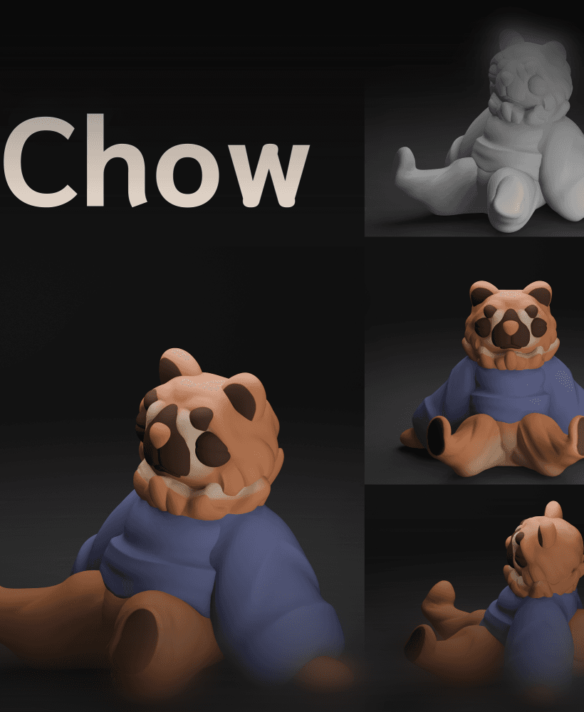 Chow 3d model