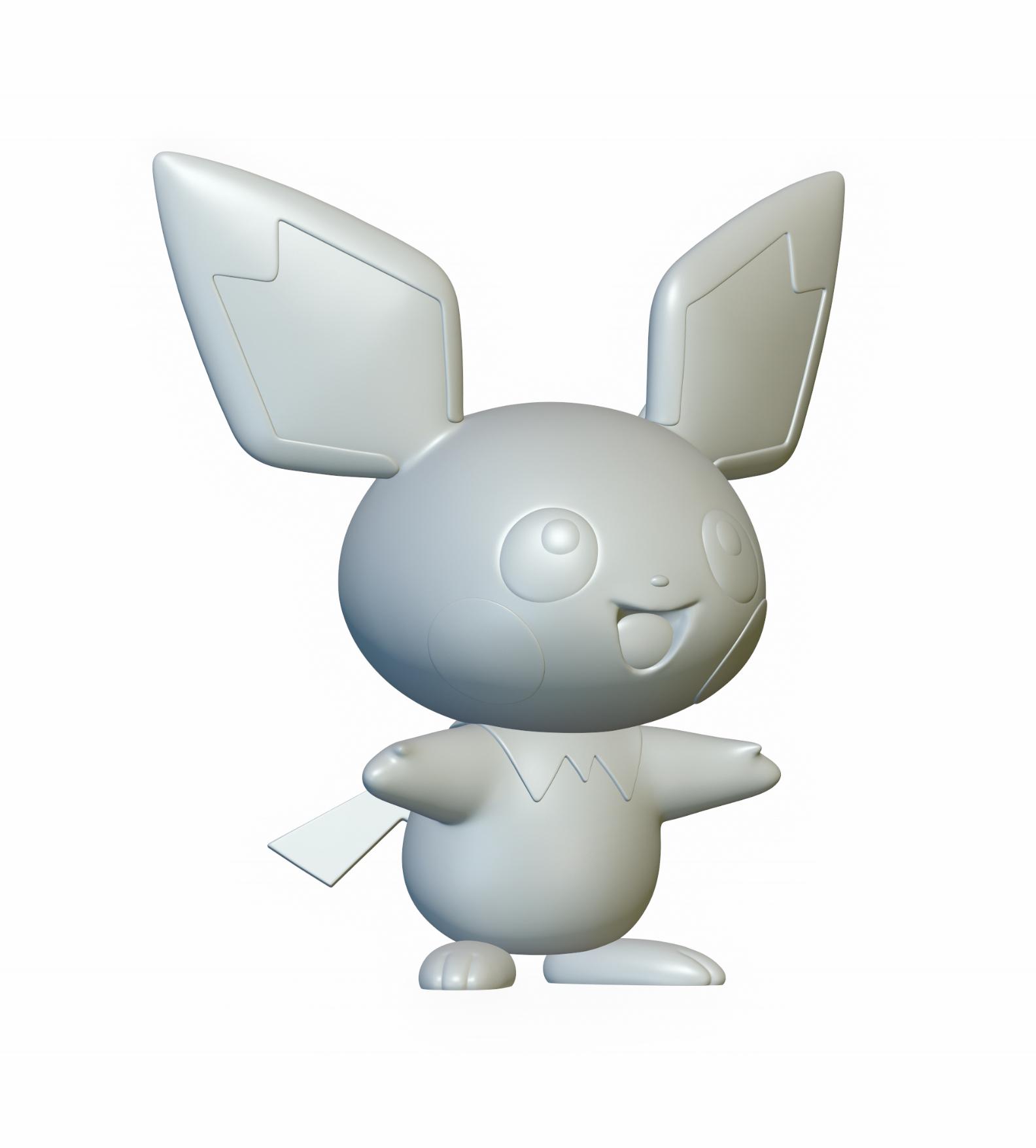 Pokemon Pichu #172 - Optimized for 3D Printing 3d model