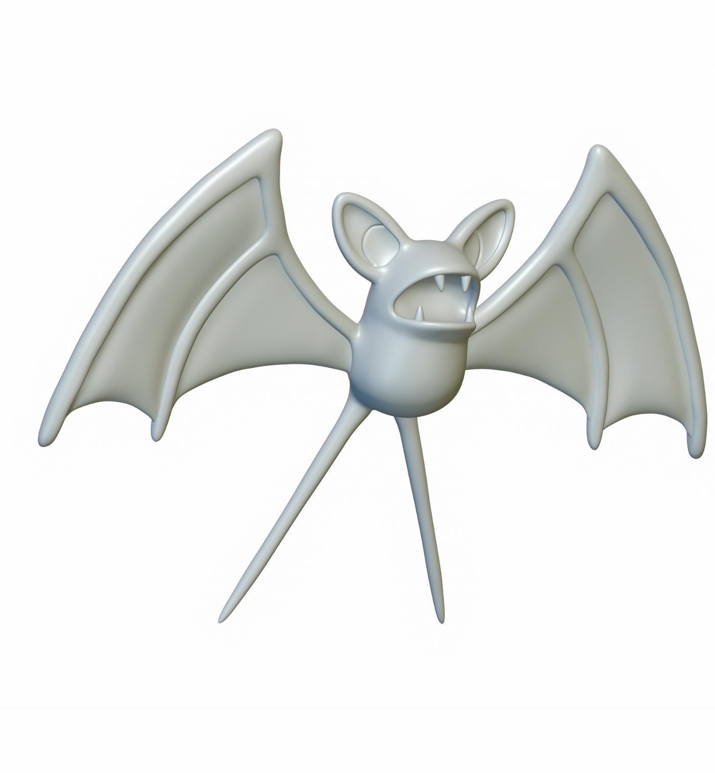 Pokemon Zubat #41 - Optimized for 3D Printing  3d model