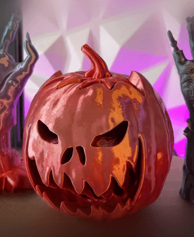 Zombie Jack-O-Lantern with Swappable Tops 3d model