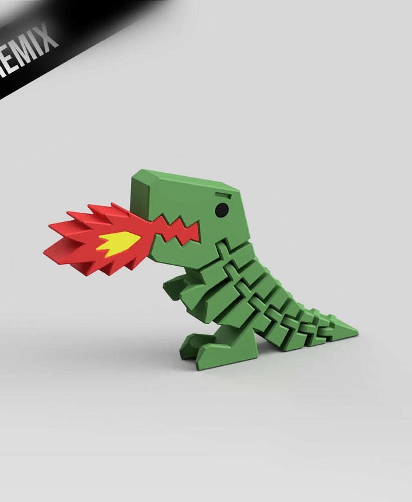 [REMIX] Flexi-Rex or Flexi-Dragon? 3d model