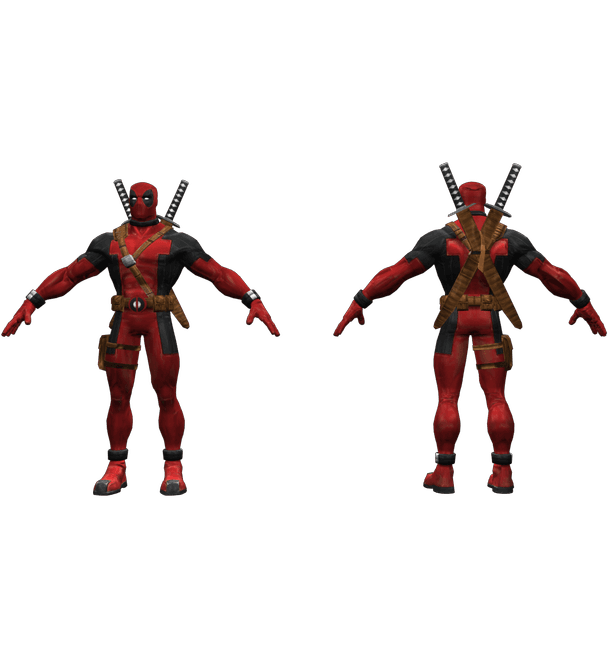 Deadpool (Swords) 3d model