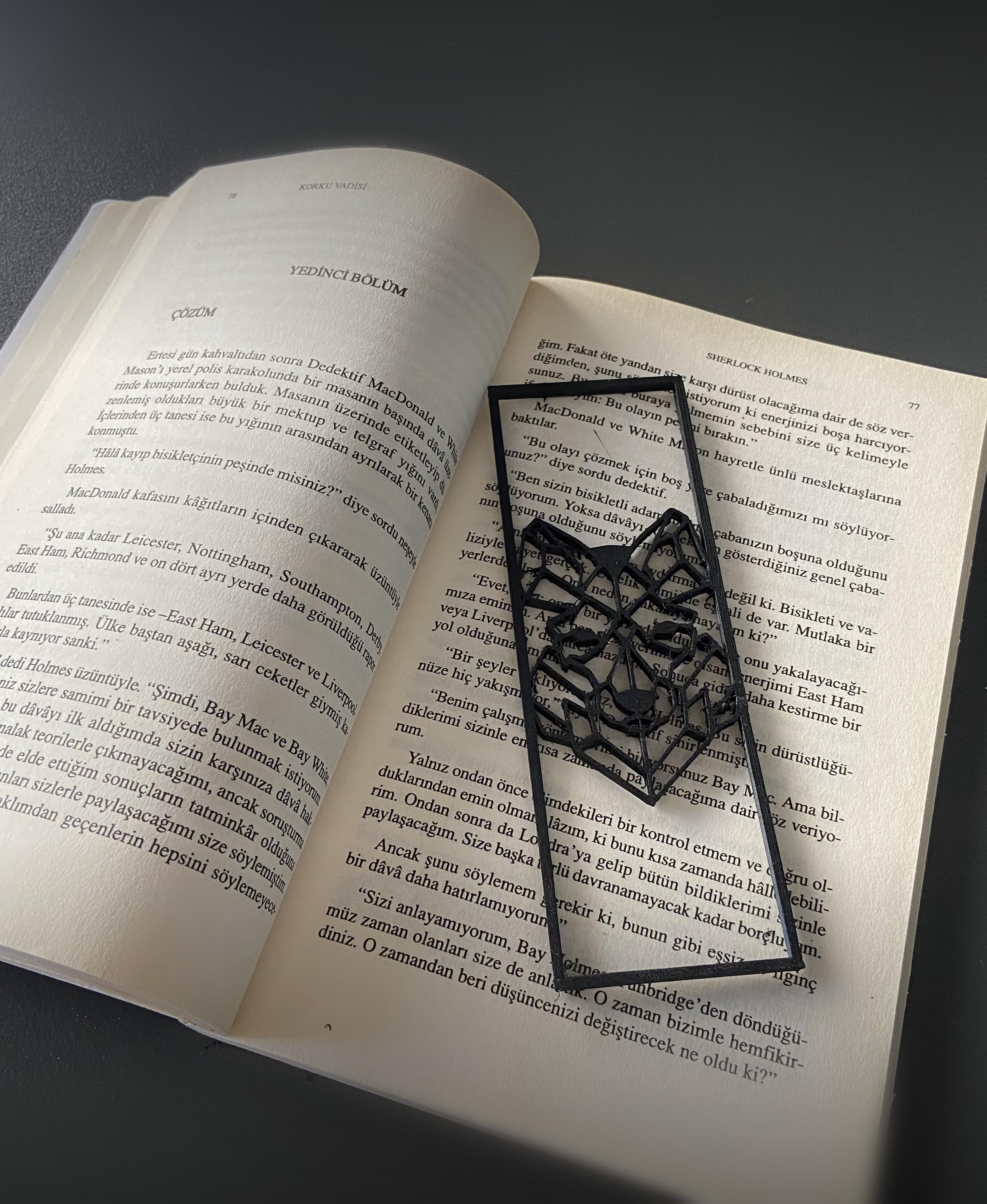 Geometric Wolf Bookmark 3d model