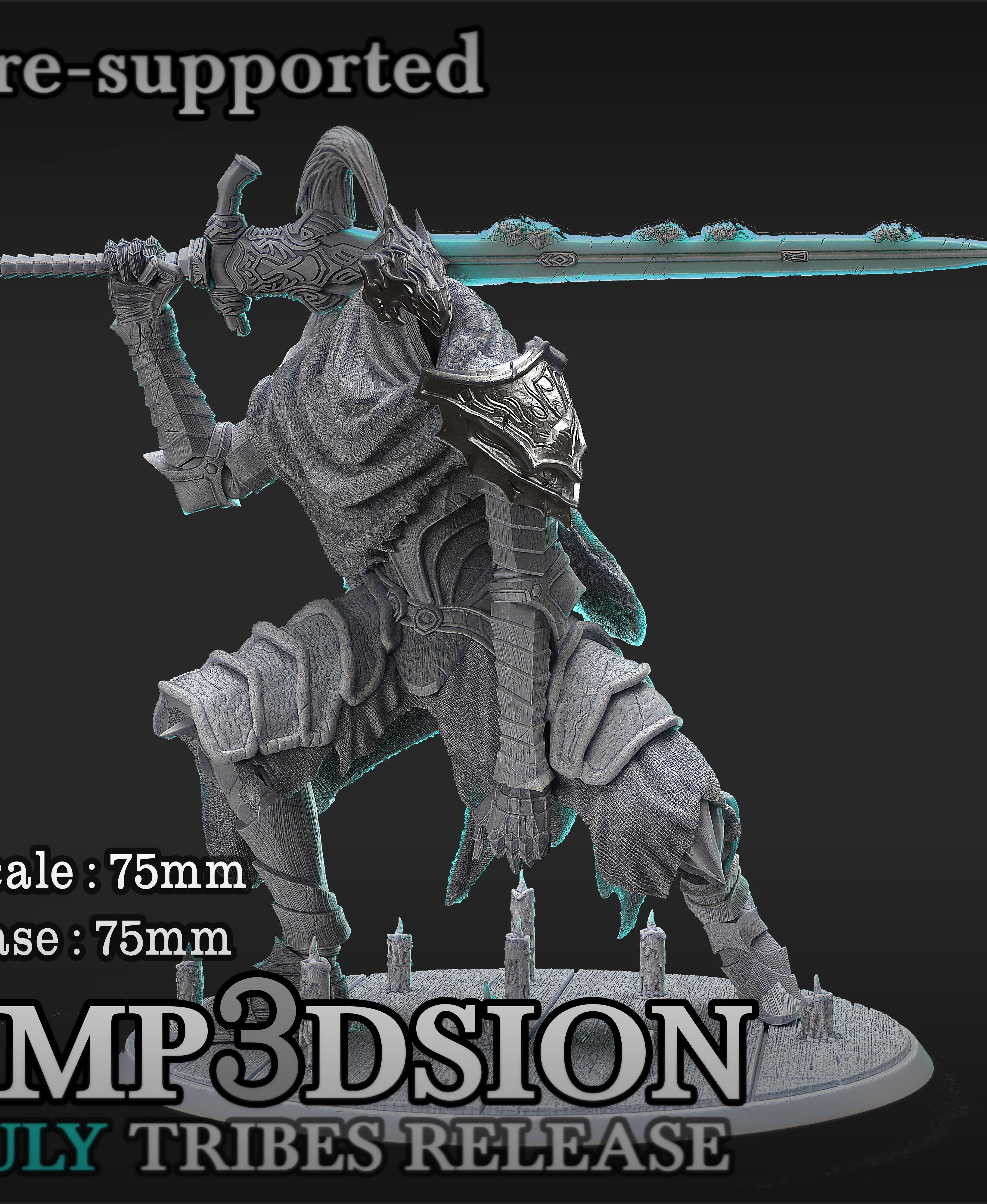 75mm Dark Soul Knigth 3d model