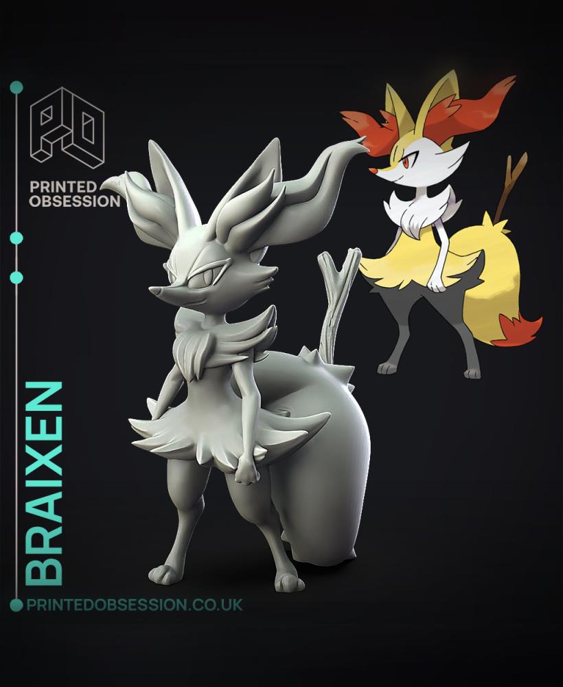 Braixen - Pokemon - Fan Art 3d model