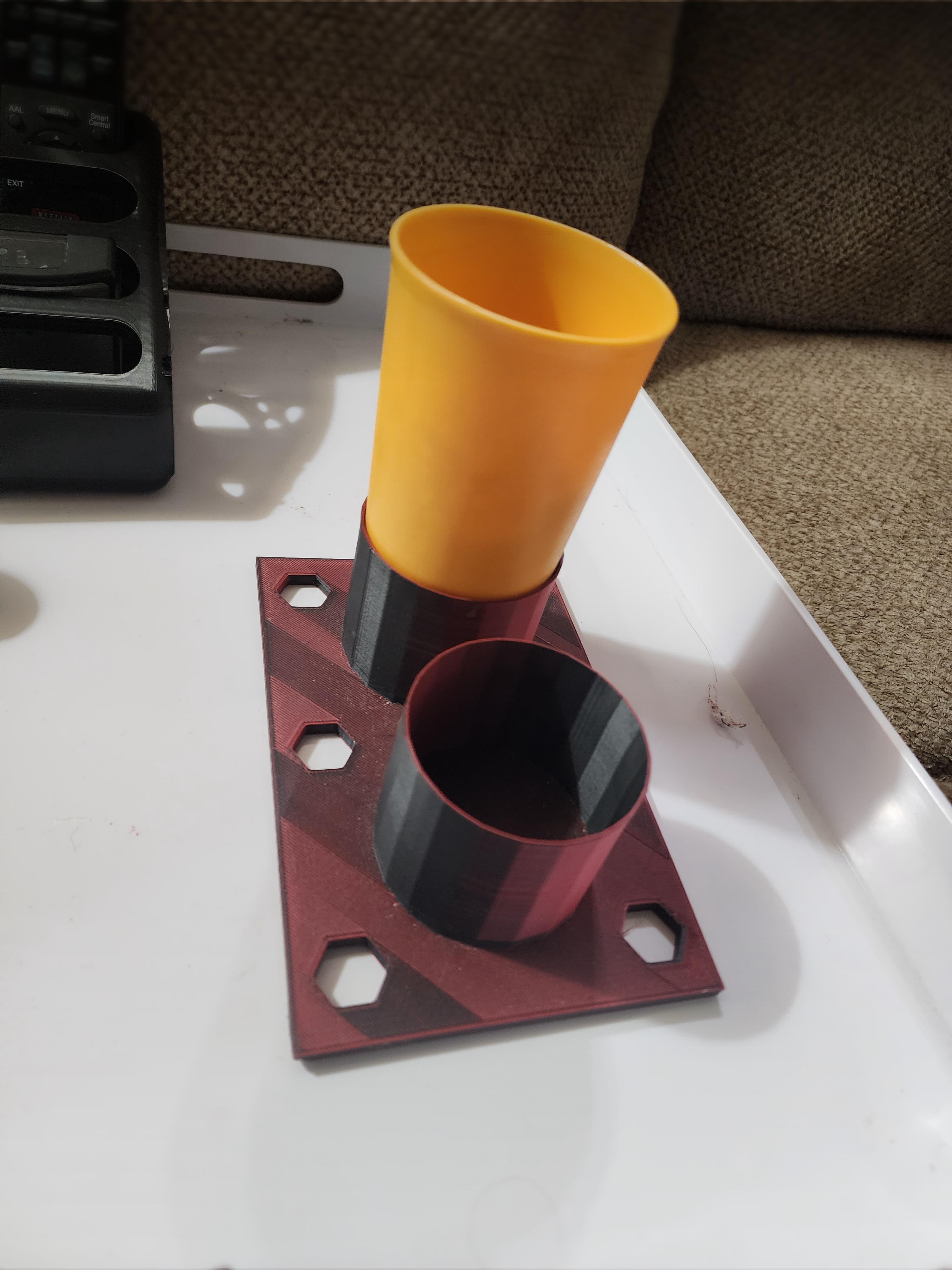 Cup holder for couch tray.stl 3d model