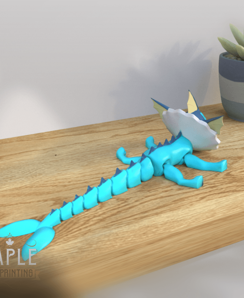 Articulating Vaporeon - Pokemon 3d model