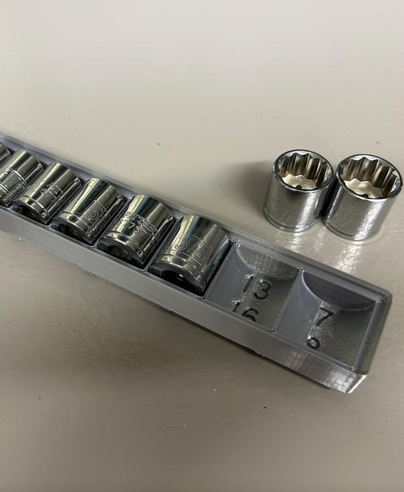 Gridfinity SAE Socket Set Holder 3d model