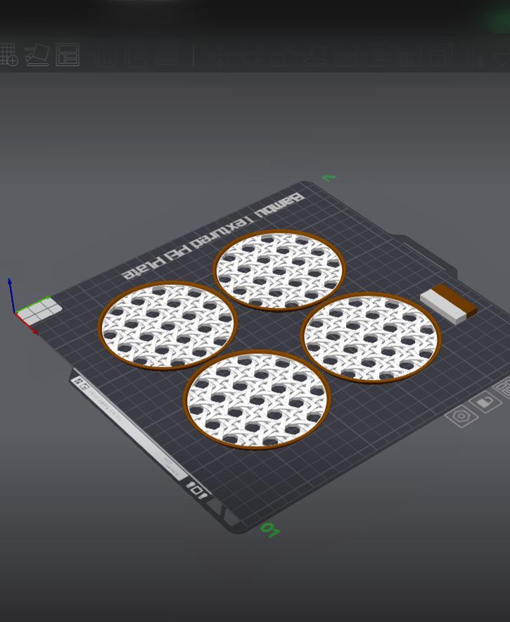 RattanCoasters 3d model