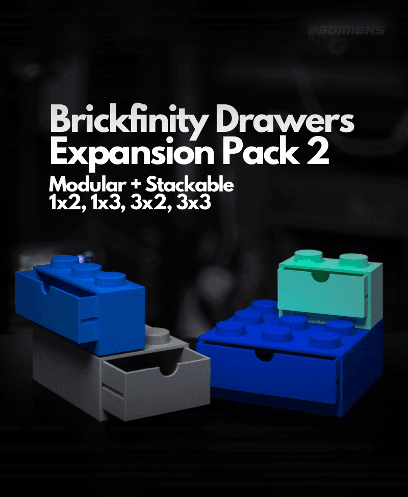 Brickfinity Drawers Expansion Pack 2 3d model