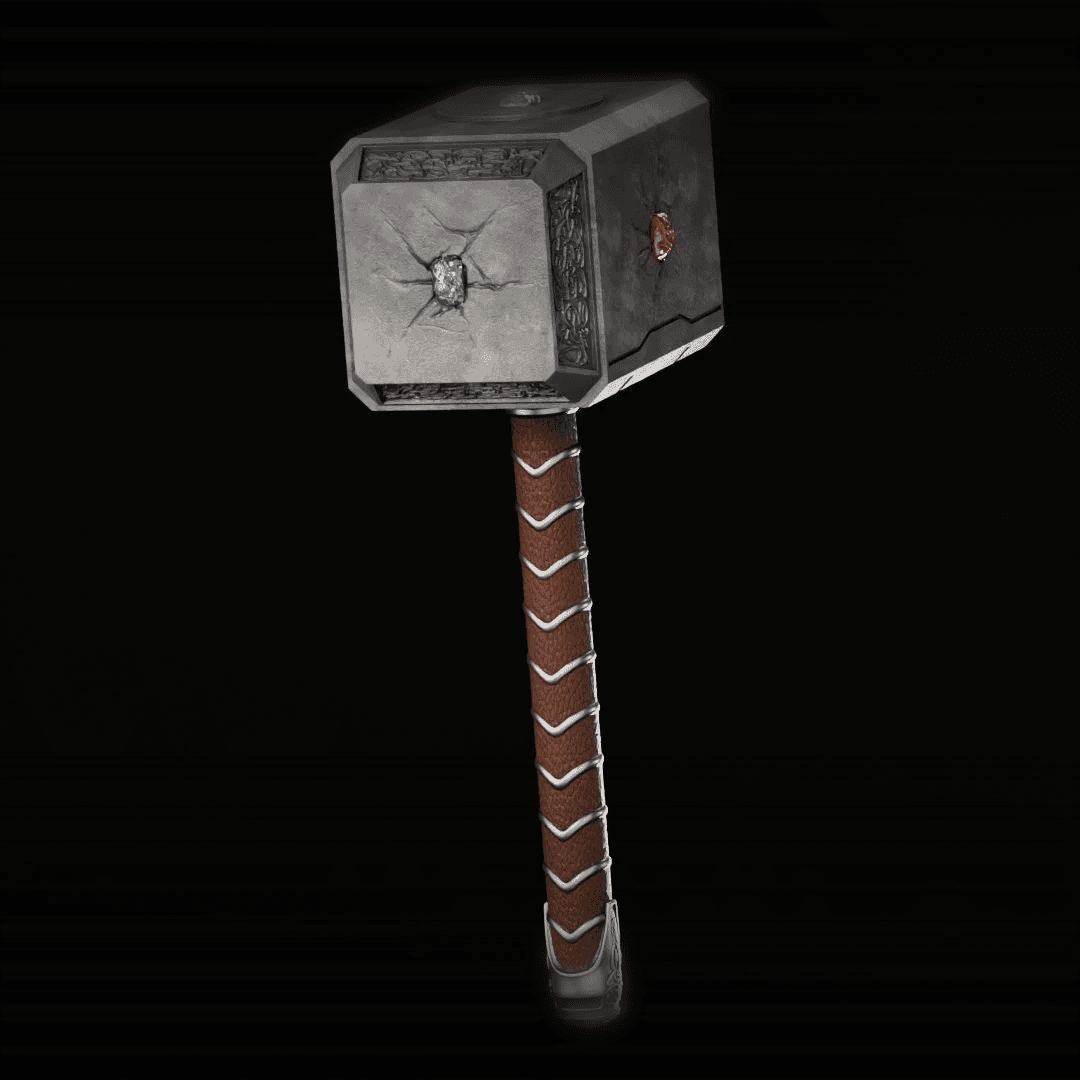 Infinity Hammer Mjolnir Thor Hammer STL 3D FILE 3d model