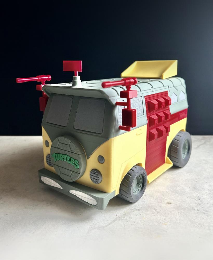 TMNT Party Wagon Kit (No Support, No AMS, No Glue) 3d model