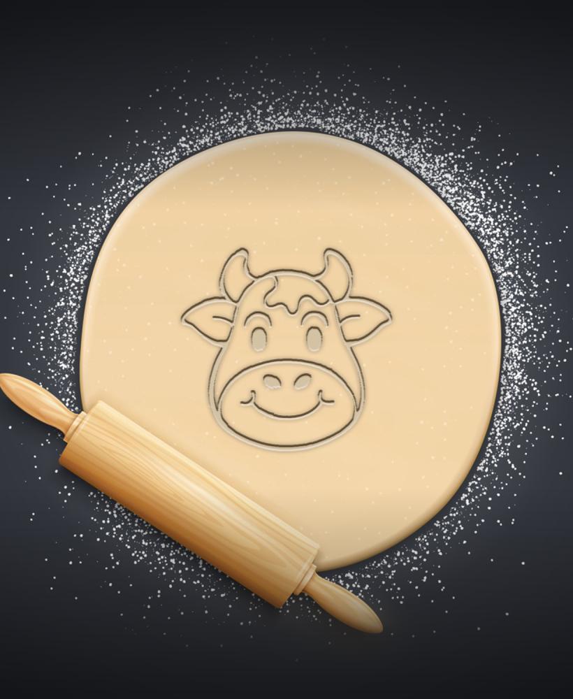 Cow Cookie Cutter, Biscuit Cutter 3d model