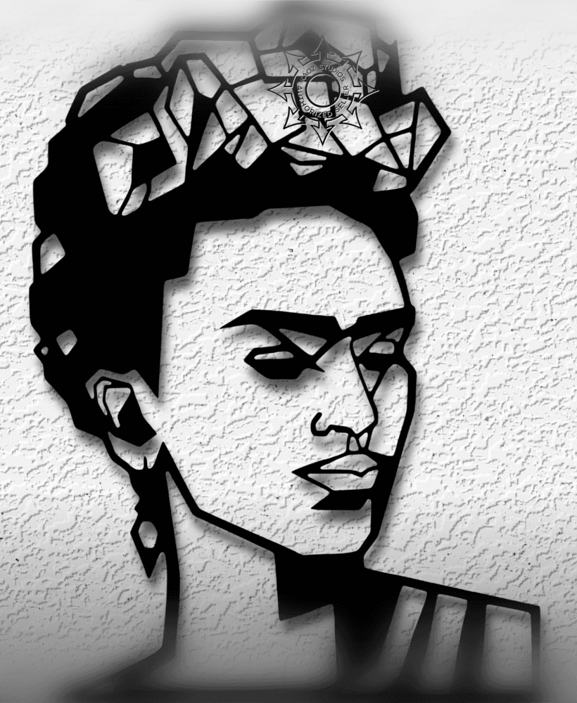 Frida Khalo wall art Famous Painter decor 3d model