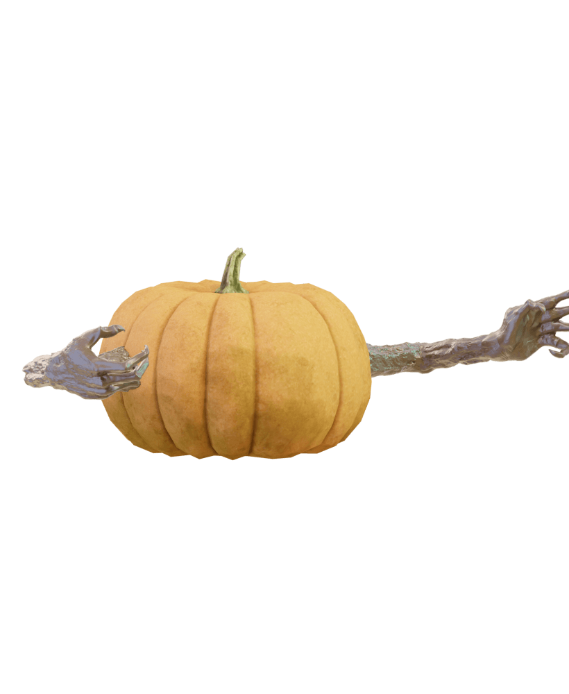 Mr Pumpkin Head Arms 2 3d model