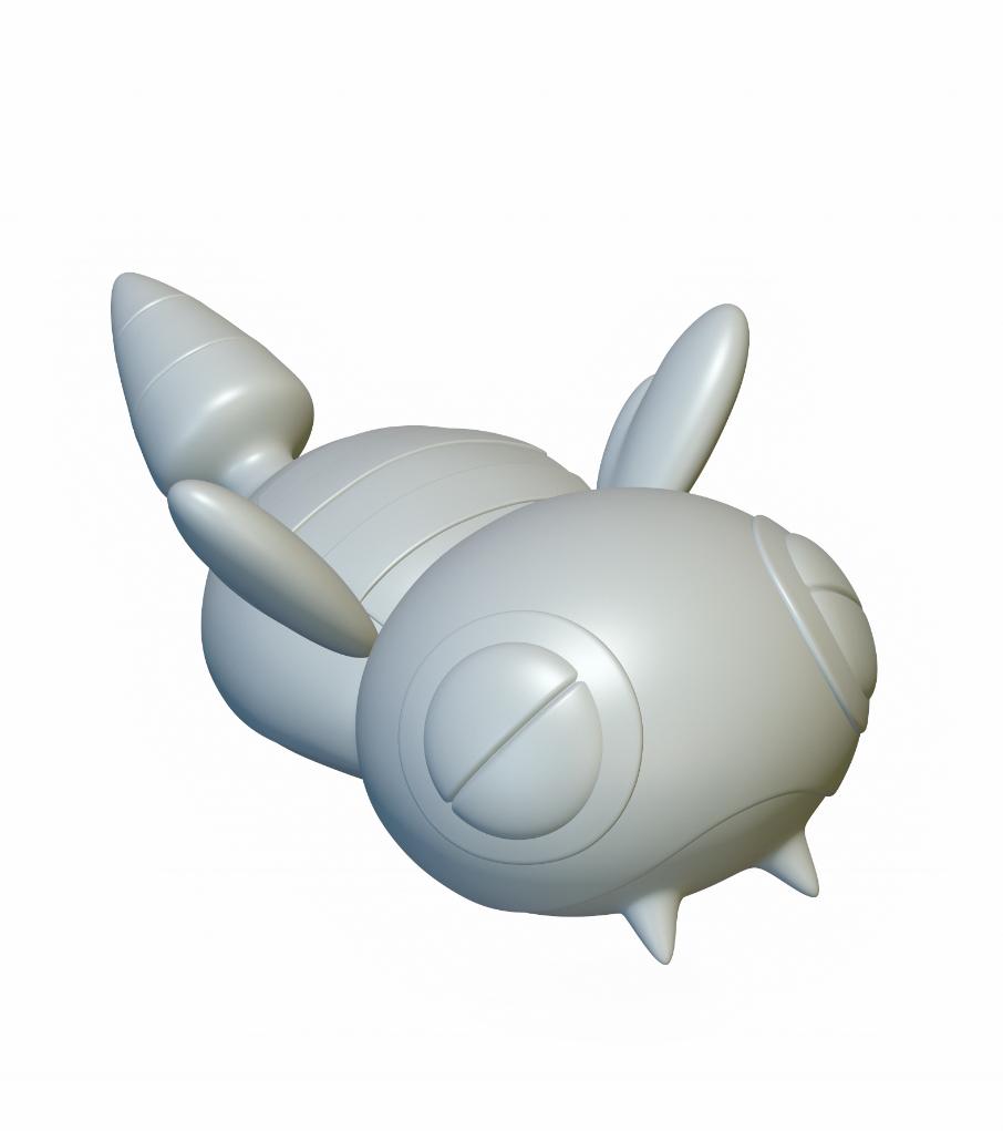 Pokemon Dunsparce #206 - Optimized for 3D Printing 3d model
