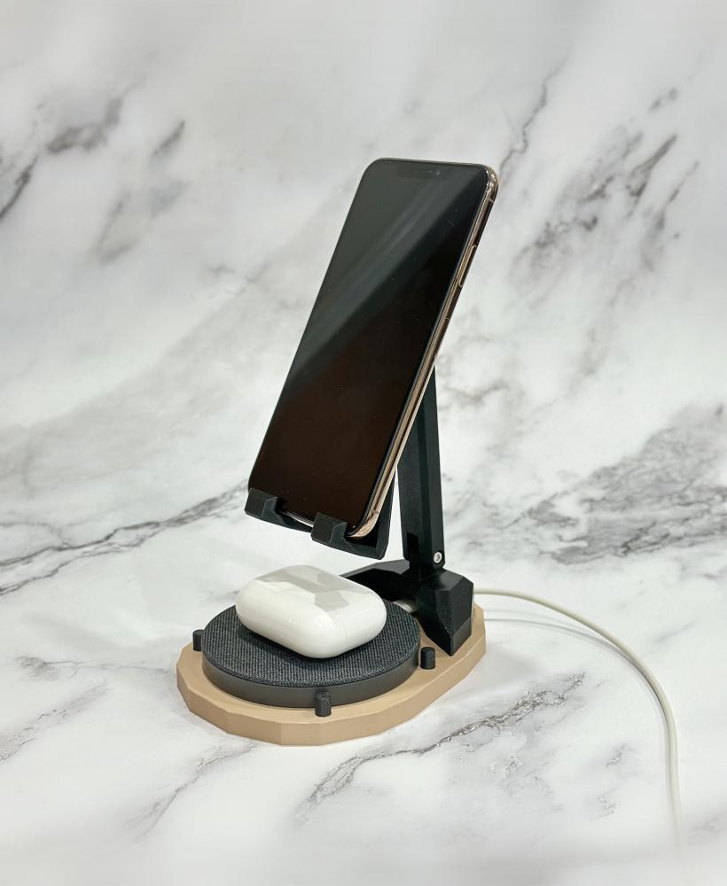 Adjustable Phone Stand and Holder for Comfortable Video Chats 3d model