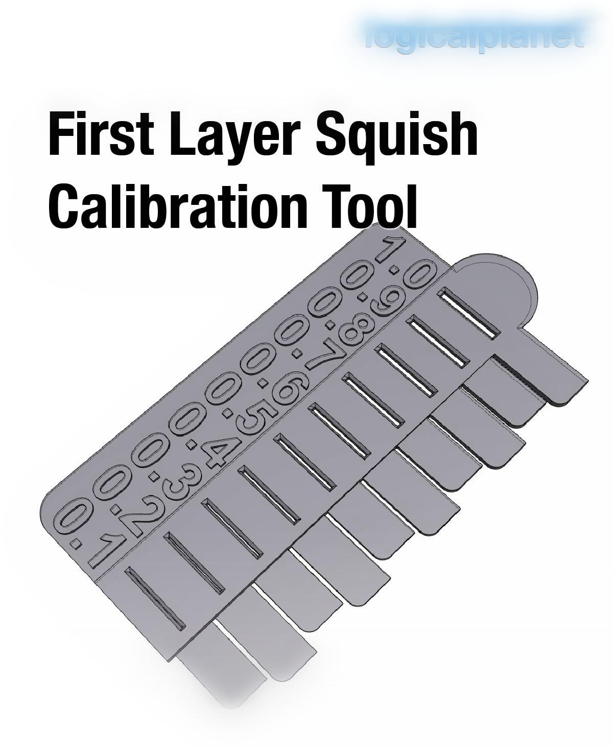 First Layer Squish Calibration Tool 3d model