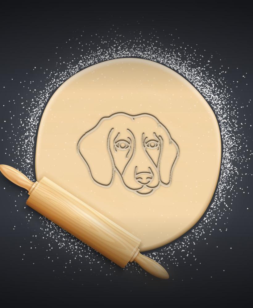 Dog Face Cookie Cutter, Biscuit Cutter 3d model