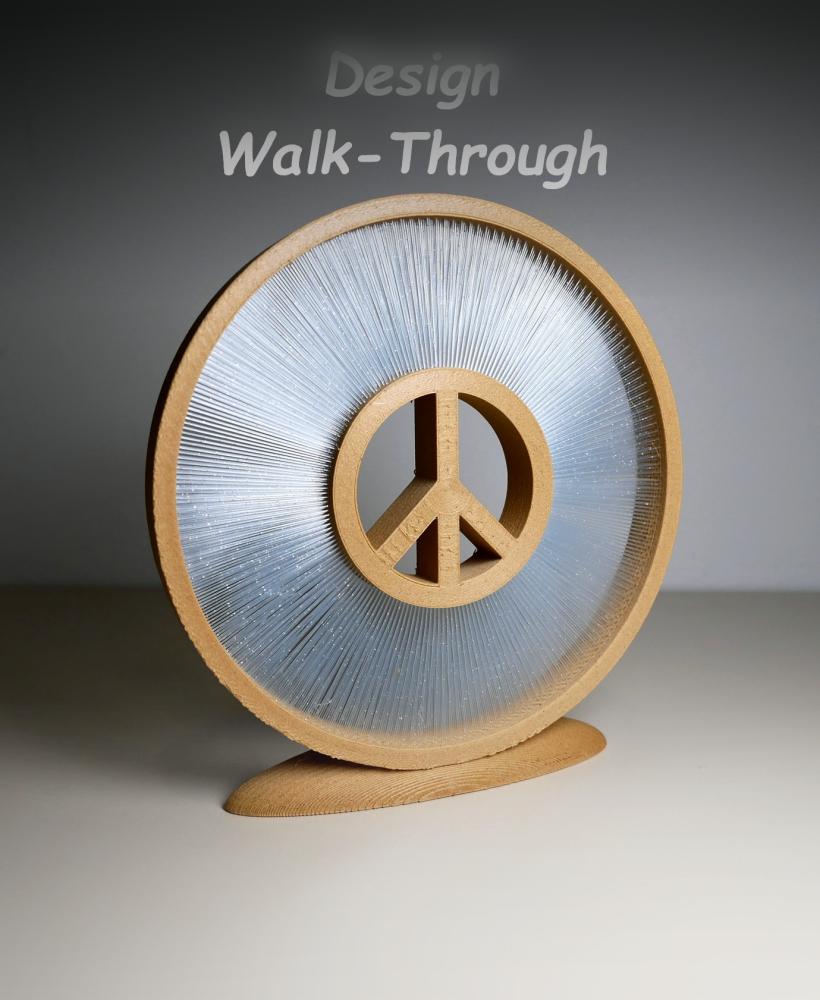 Design Walk-Through - Peace String Art 3d model