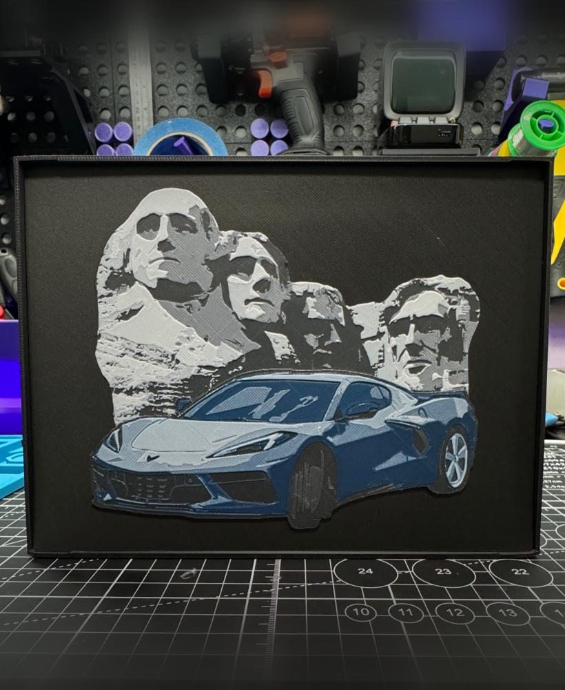 Framed Corvette 3d model