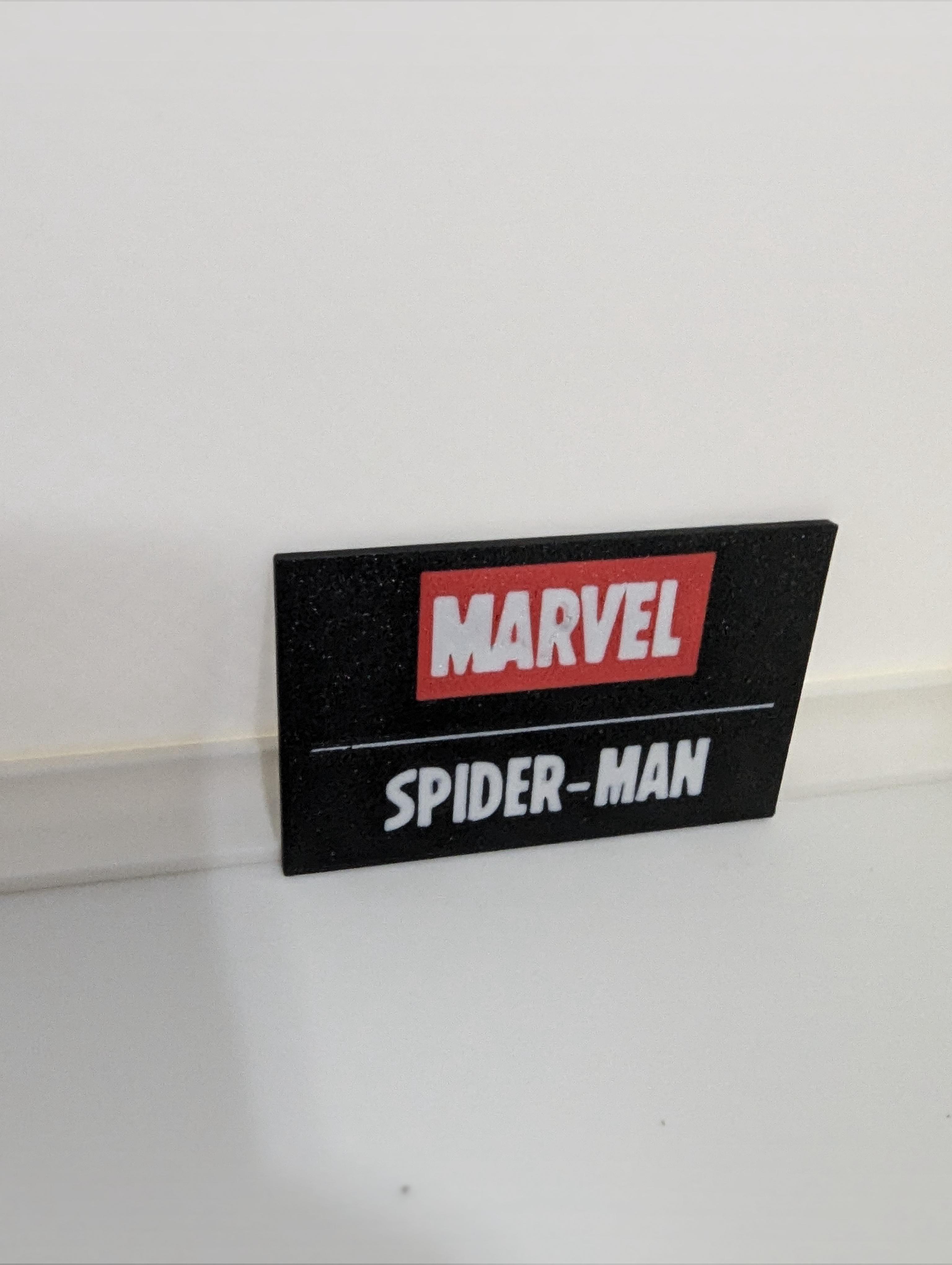 Spider Man Multicolor Nameplates 3d model