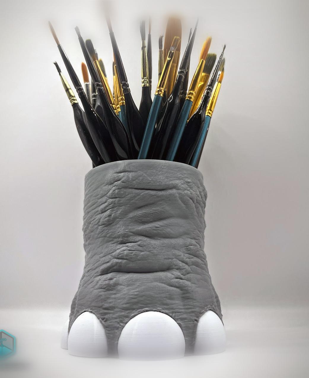 Elephant Foot Pencil Holder / Planter 3d model
