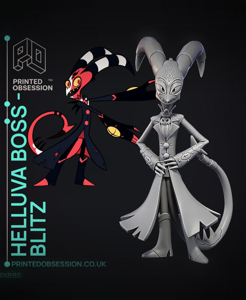 Blitzo - Helluva Boss - Fan Art 3d model