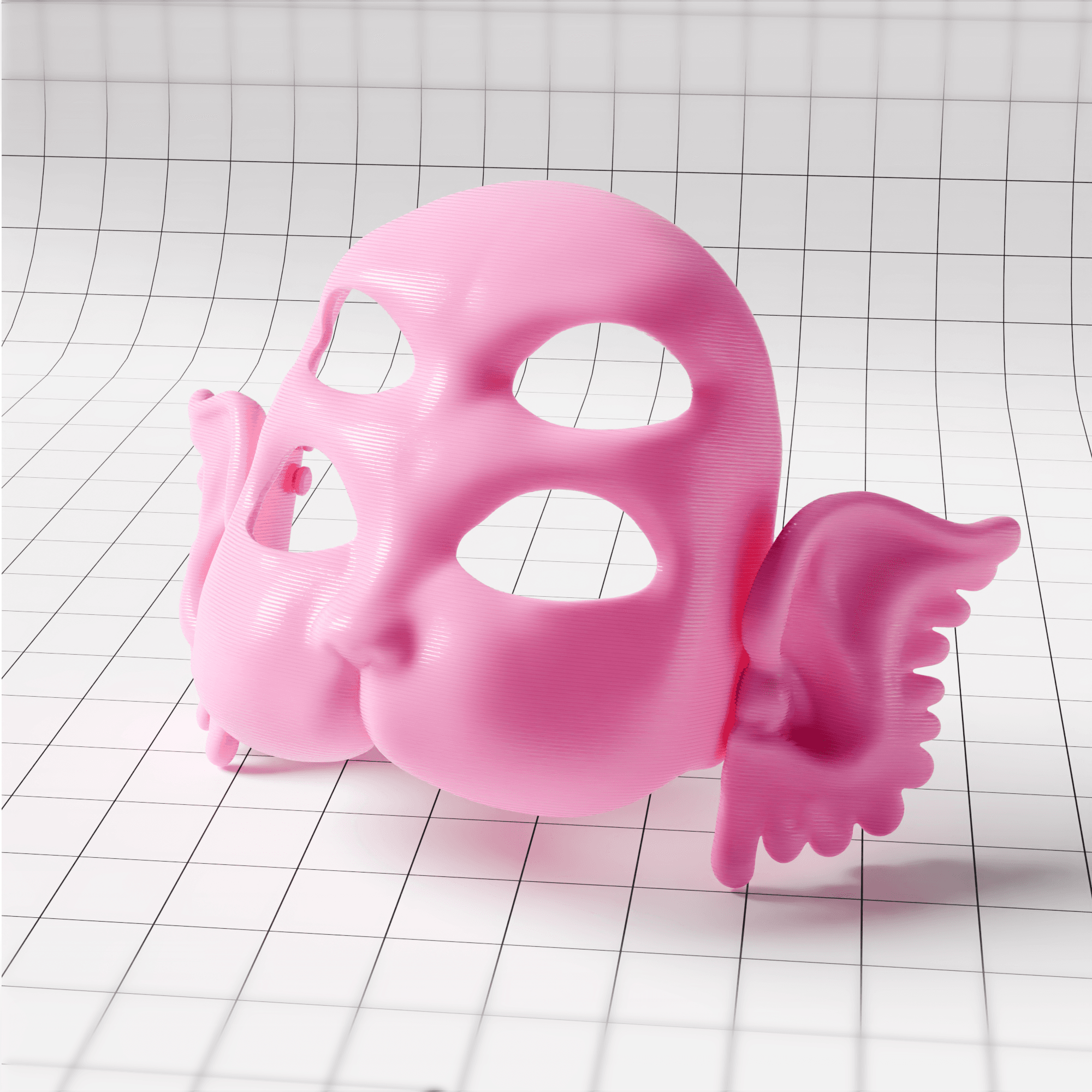 Melanie Martinez's Portals Mask 3D Printed Cry Baby Nymph Cosplay Mask 3d model