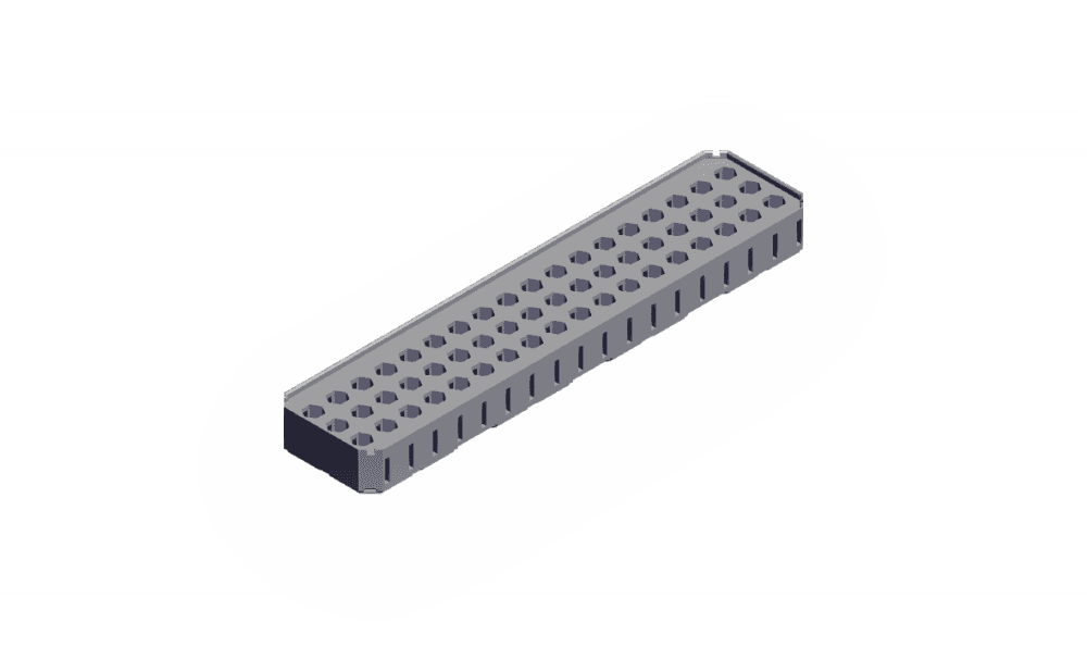 Multibin - 4x1x0.5H Hex Bit Insert.stl 3d model