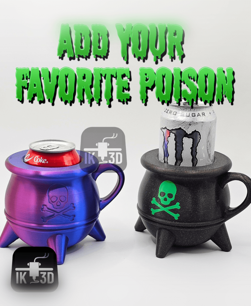 Cauldron Can Cooler / 3MF Included / No Supports 3d model