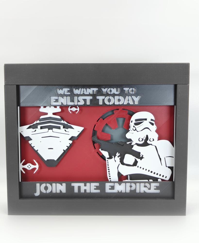 Star Wars - Join The Empire Shadow Box 3d model