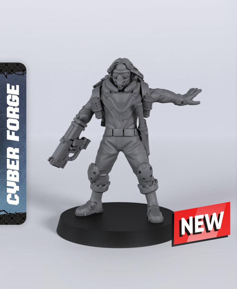 Dorian Topside - With Free Cyberpunk Warhammer - 40k Sci-Fi Gift Ideas for RPG and Wargamers 3d model