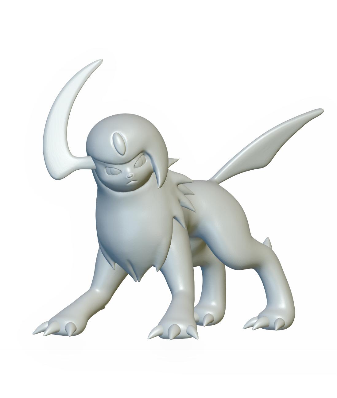 Pokemon Absol #359 - Optimized for 3D Printing 3d model