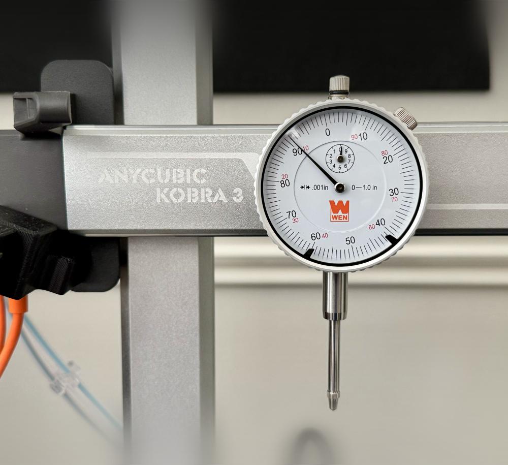 Anycubic Kobra 3 Dial Indicator X-Axis Mount 3d model